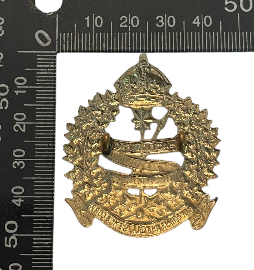 WW2 Era Canadian Intelligence Corps Cap Badge – Marway Militaria Inc ...