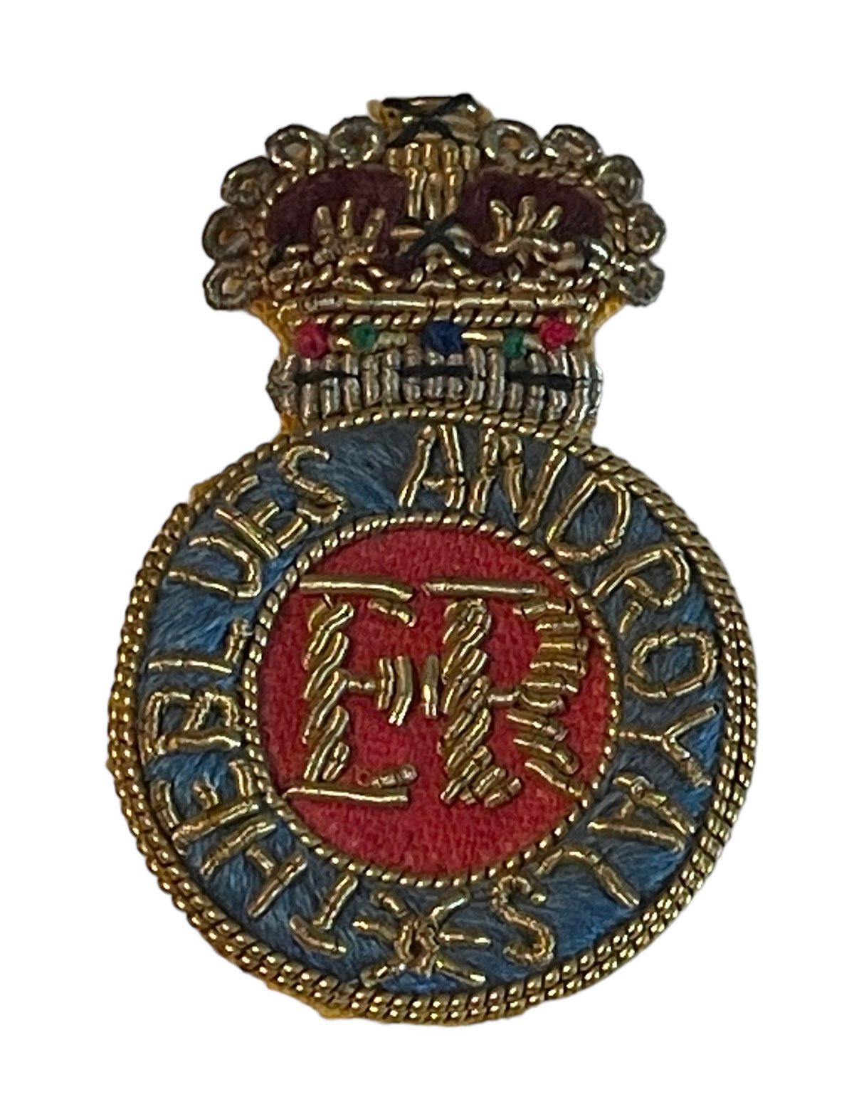 British The Blues and Royals Gold Wire Officers Badge – Marway ...