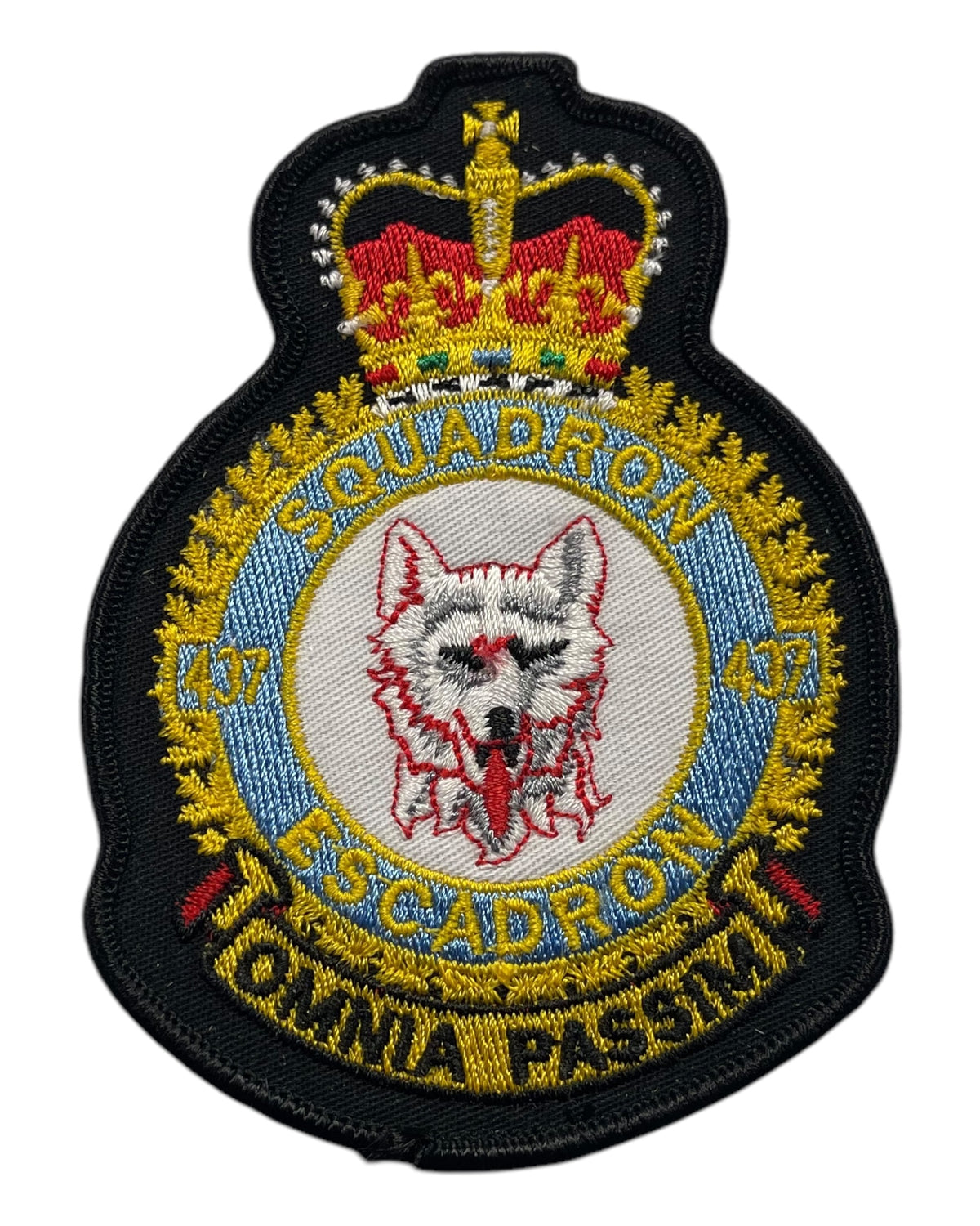 Rcaf   Caf 437 Squadron Flight Suit Jacket Crest   Patch – Marway 