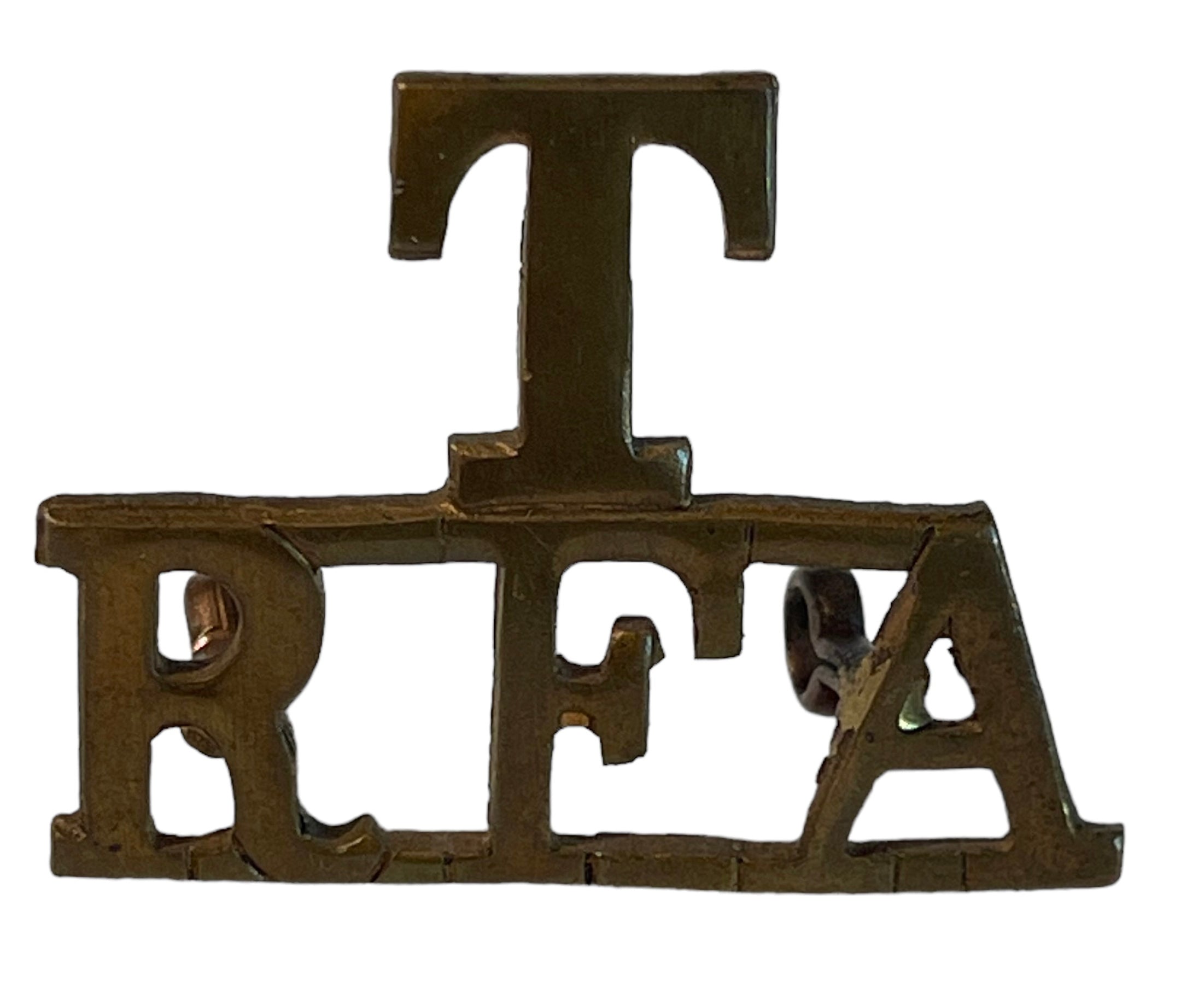 British WW1 Territorial Royal Field Artillery T / RFA Shoulder Title B ...