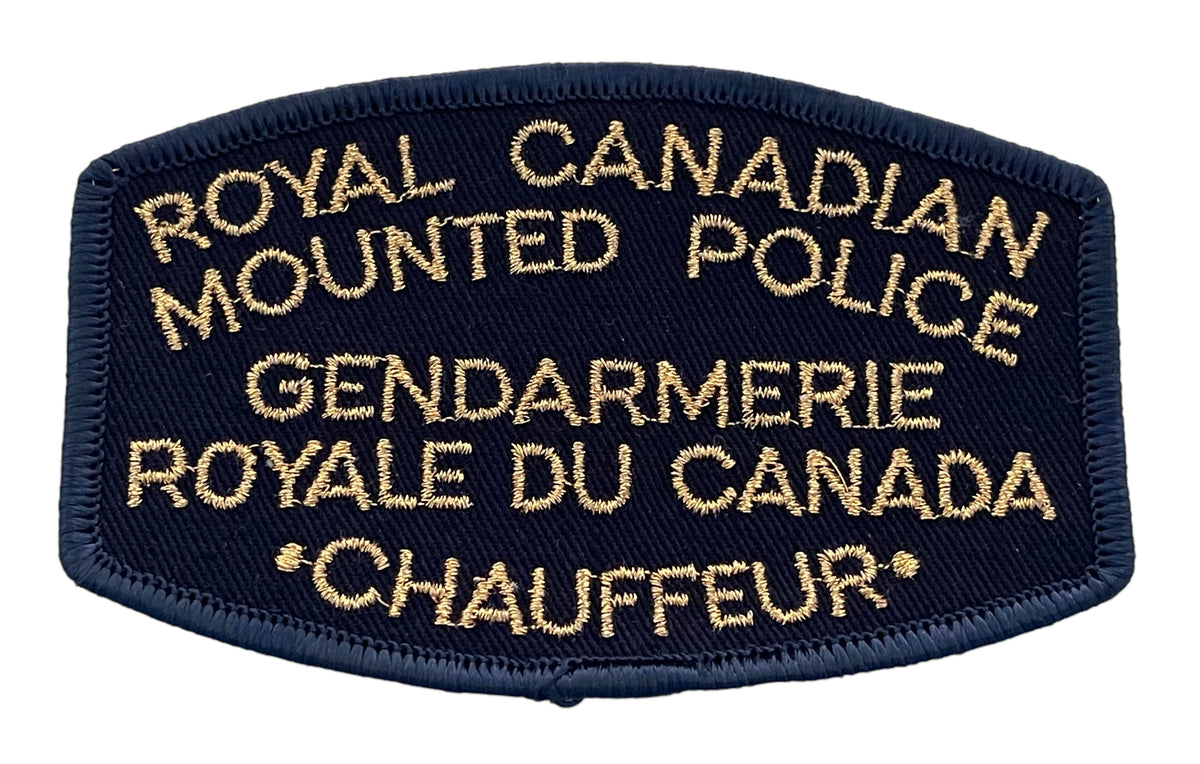 RCMP Bilingual Chauffeur Shoulder Patch – Marway Militaria Inc ...