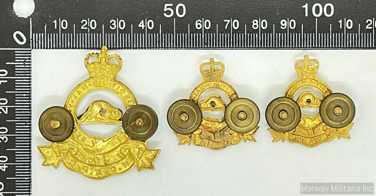 Rcapc Royal Canadian Army Pay Corps, Officer's Cap & Collar Badge Lot 