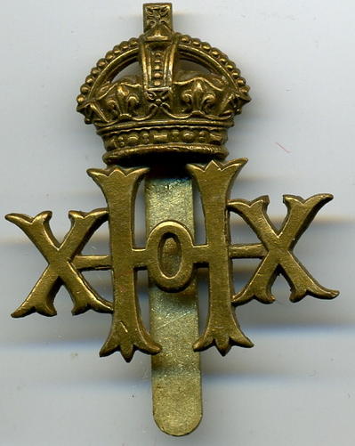 20th Hussars Cap Badge