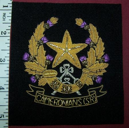 British: Cameronians (SR) Blazer Crest