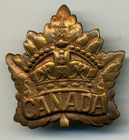 WW1, Canadian GENERAL SERVICE, Cap Badge