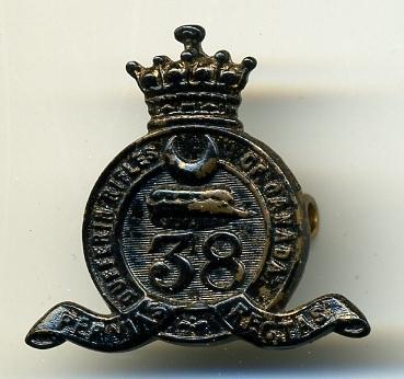 Pre WW1 38th Regiment Dufferin Rifles Collar Badge – Marway Militaria ...