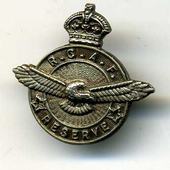 WW2 RCAF Reserve Lapel Pin