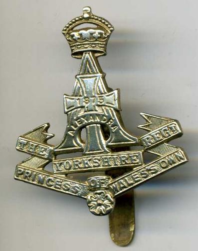 Alexandra Princess Of Wales Own Yorkshire Regt Cap Badge – Marway 