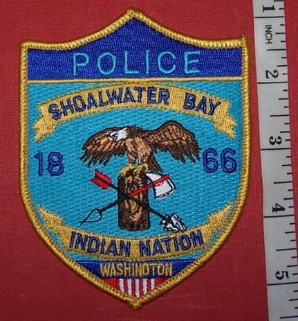 USA TRIBAL: SHOALWATER BAY POLICE Shoulder Patch