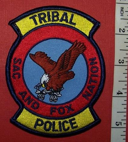 USA TRIBAL: SAC AND FOX NATION POLICE Shoulder Patch