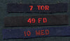 49FD 7TOR 10MED Canadian Artillery Cloth Shld Flashes