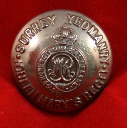 British: Surrey Yeomanry (Queen Mary's) Uniform Button – Marway ...