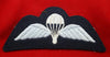 British Parachute Cloth Wing: Light Blue on blue with White Chute. RAF ISSUE