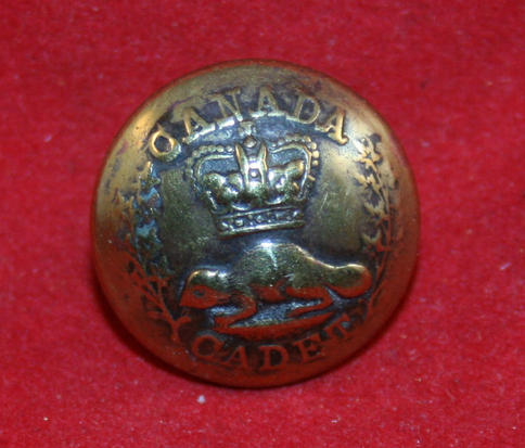 Pre WW1 era, CANADA CADET Uniform Button. (medium size) - Victorian