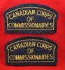 Canadian Corps of Commissionaires Shoulder Patch Lot of 2