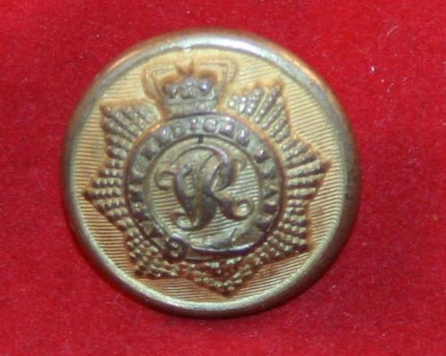 British / Canadian Army:Army Medical Corps Uniform Button - Medium Size