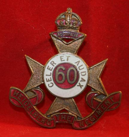 Australian Army: 60th Battalion (The Heidelberg Regiment) Cap Badge