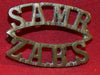 South African Shoulder Title SAMR, South African Mounted Rifles, Z type.