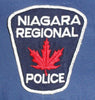 Ontario: Niagara Regional Police Shoulder Patch. Dark Blue/White.