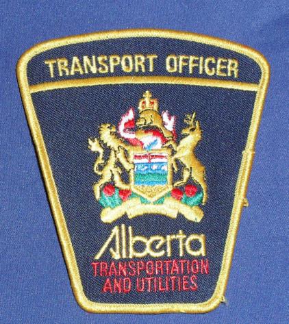 Alberta: Transport Officer (Transportation & Utilities) Shoulder Patch