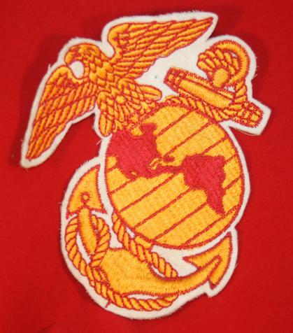 USA MARINE CORPS Jacket Crest. - Large size - Vintage