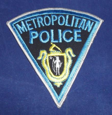 Massachusetts Police Shoulder Patch: Metropolitan Police – Marway ...