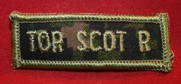 Canadian Army Cadpat Shoulder Title Tab: TOR SCOT R, Toronto Scottish Regiment