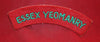 British Army: ESSEX YEOMANRY Cloth Shoulder Flash