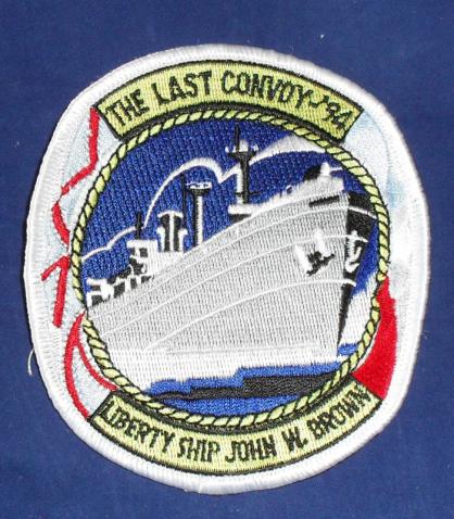 American The Last Convoy - 94 Liberty Ship John W. Brown Patch