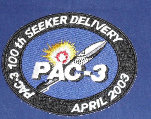 Pac-3 100th Seeker Delivery April 2003 Patch