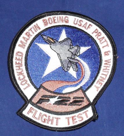 American F-22 Lockheed Martin Boeing USAF Pratt & Whitney Patch ...