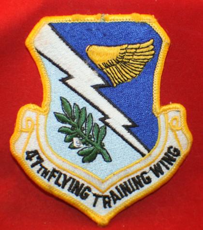 USAF: 47th Flying Training Wing Cloth Shoulder Patch / Flash