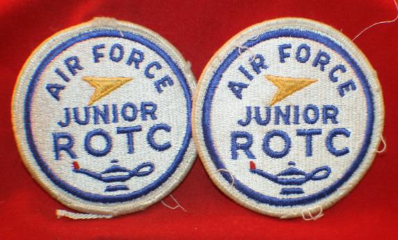 USAF: Air Force Junior ROTC Cloth Shoulder Patch / Flash - lot of 2