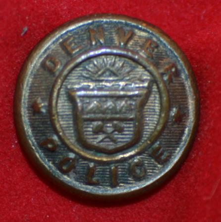 Denver Police Uniform Button - Old Obsolete style / design