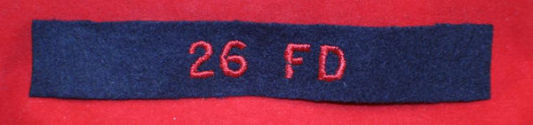 Post WW2, Royal Canadian Artillery 26FD Shoulder Flash