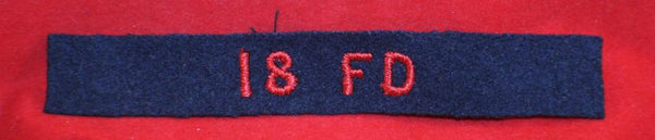 Post WW2, Royal Canadian Artillery 18FD Shoulder Flash