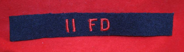 Post WW2, Royal Canadian Artillery 11 FD Shoulder Flash