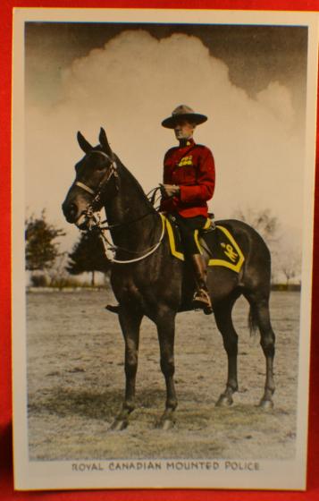 RCMP Royal Canadian Mounted Police, WW1 Veteran Postcard