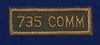 Canadian: 735 COMM 735th Communication (Winnipeg) Squadron Cloth Combat Tab