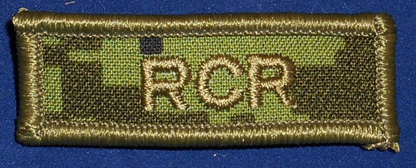 Canadian: RCR Royal Canadian Regiment Cloth Combat Tab