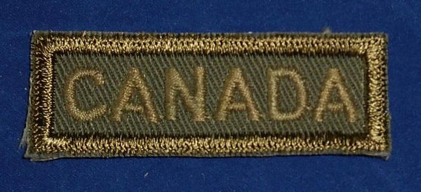 Canadian: CANADA General Service Cloth Combat Tab