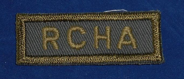 Canadian: RCHA Royal Canadian Horse Artillery Cloth Combat Tab