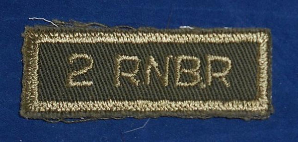 Canadian: 2 RNBR Royal New Brunswick Regiment, 2nd Bn Cloth Combat Tab