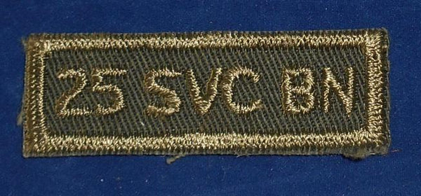 Canadian: 25 SVC BN 25th Service Battalion (Toronto) Cloth Combat Tab