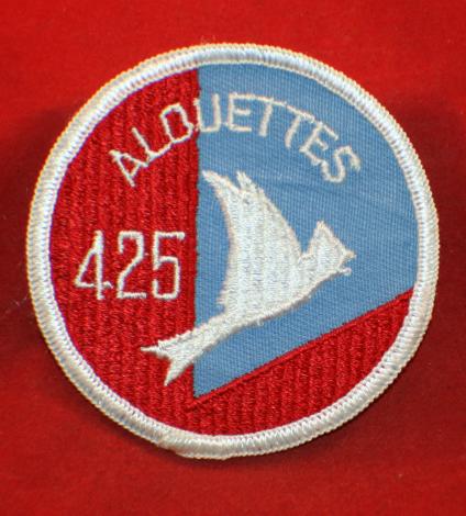 RCAF / CAF 425 Squadron Alouettes Flight Suit Jacket Crest / Patch