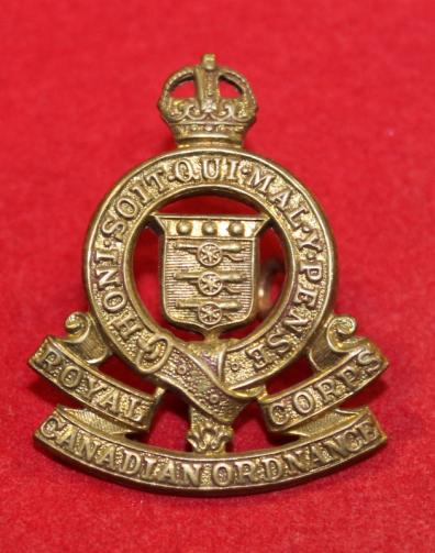 Royal Canadian Ordnance Corps Collar Badge – Marway Militaria Inc ...