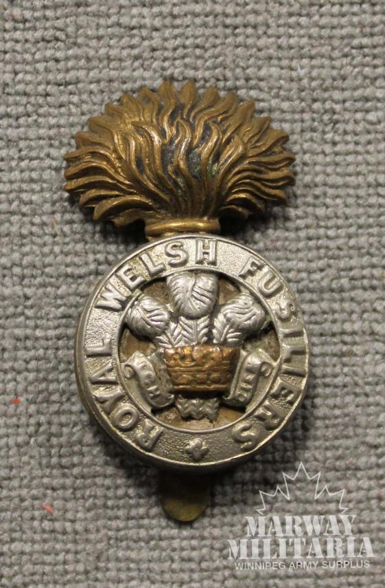WW1 British Royal Welsh Fusiliers Regiment Cap Badge – Marway Militaria ...