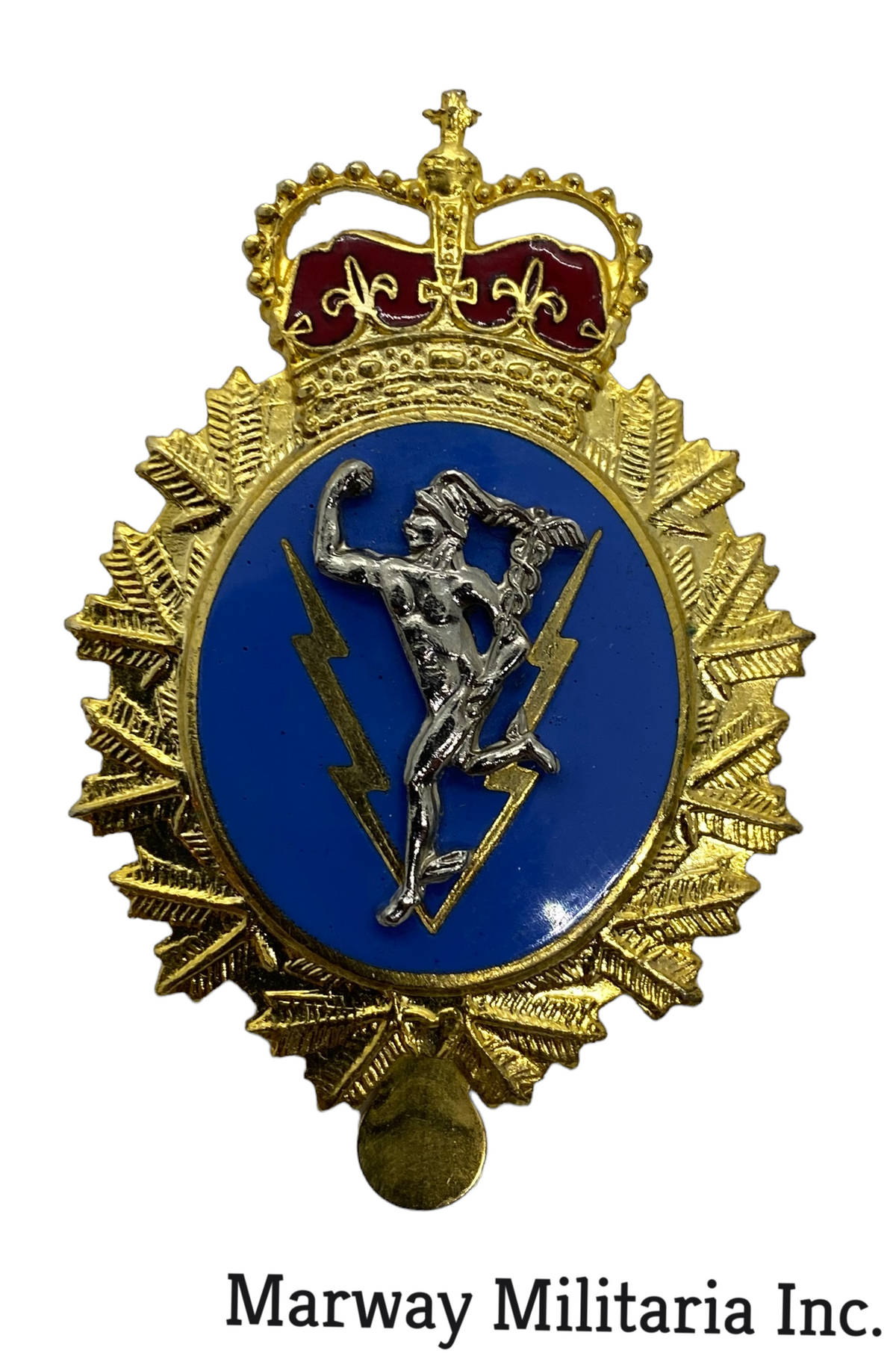 Canadian Signal Branch Cap Badge